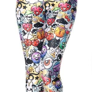 Limited Edition Blackmilk DISCONTINUED Insane Graffiti Leggings. GREAT condition